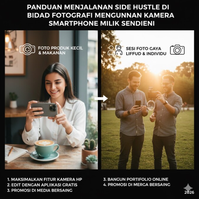 Panduan Menjalankan Side Hustle Di Bidang Fotografi Menggunakan Kamera Smartphone Milik Sendiri